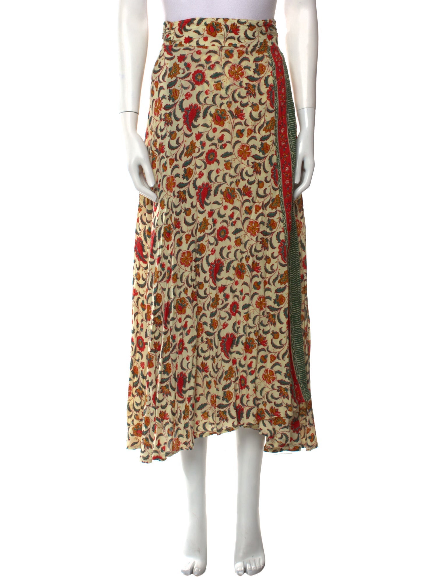 Natalie Martin Floral Print Midi Length Skirt