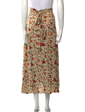 Natalie Martin Floral Print Midi Length Skirt