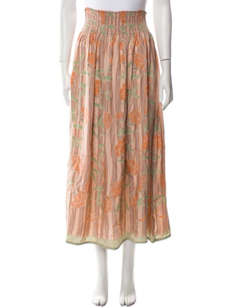 Natalie Martin Silk Midi Length Skirt