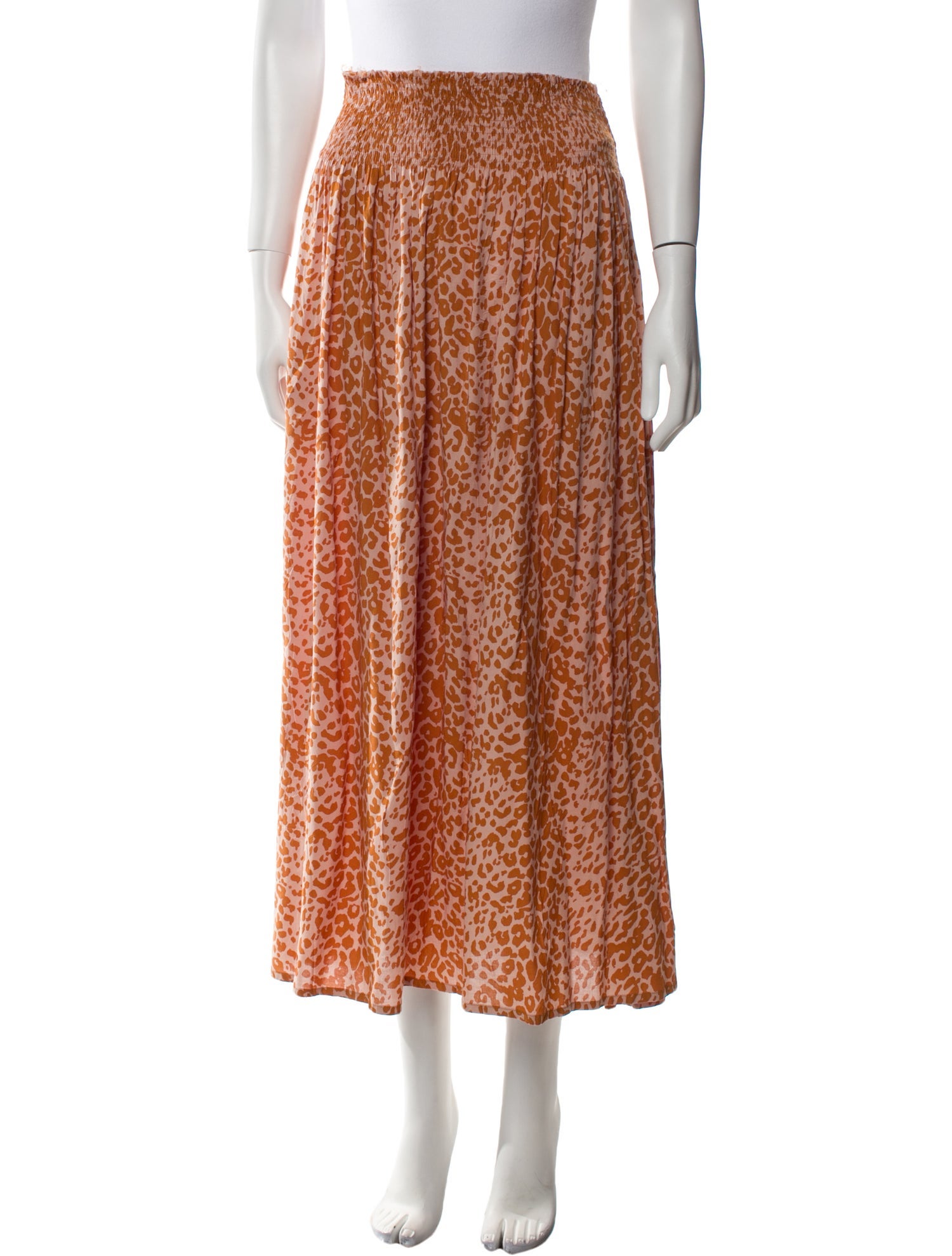 Natalie Martin Animal Print Midi Length Skirt