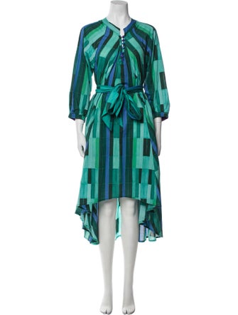 Natalie Martin Printed Long Dress