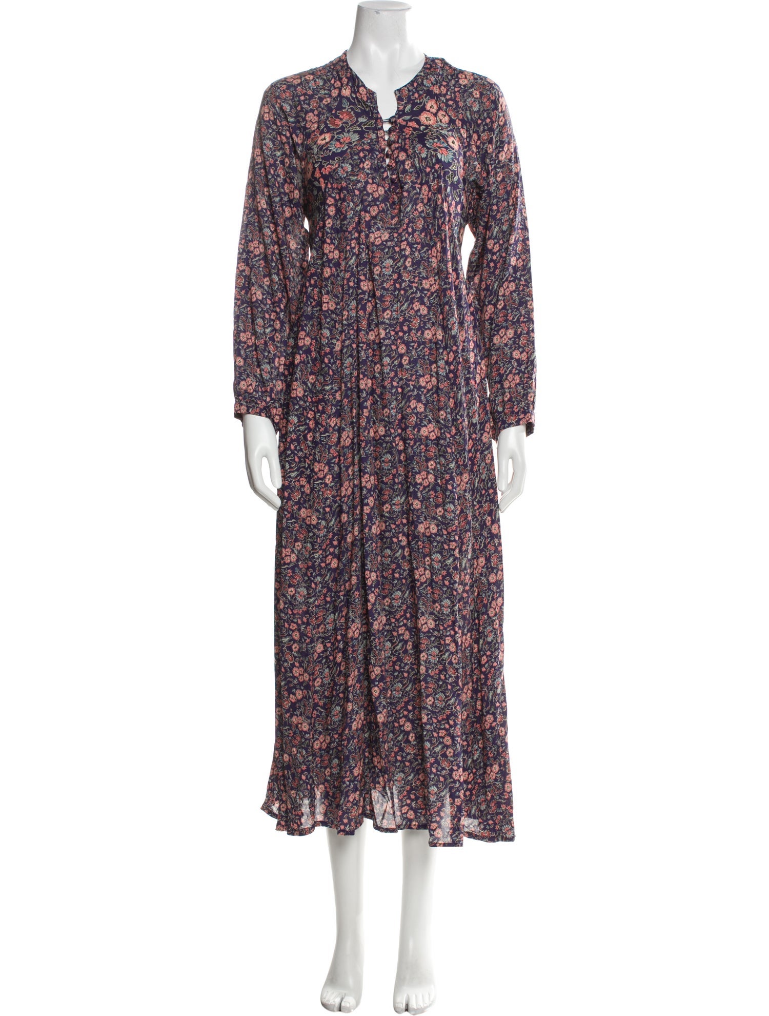 Natalie Martin Floral Print Long Dress