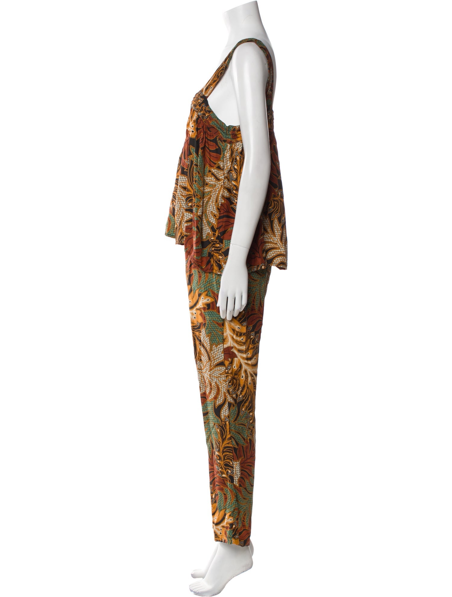 Natalie Martin Silk Printed Pant Set