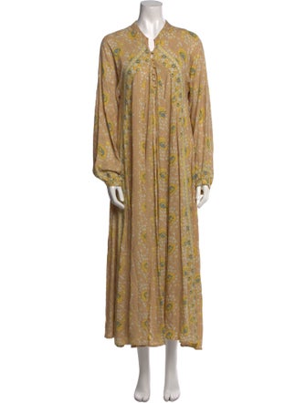 Natalie Martin Floral Print Long Dress