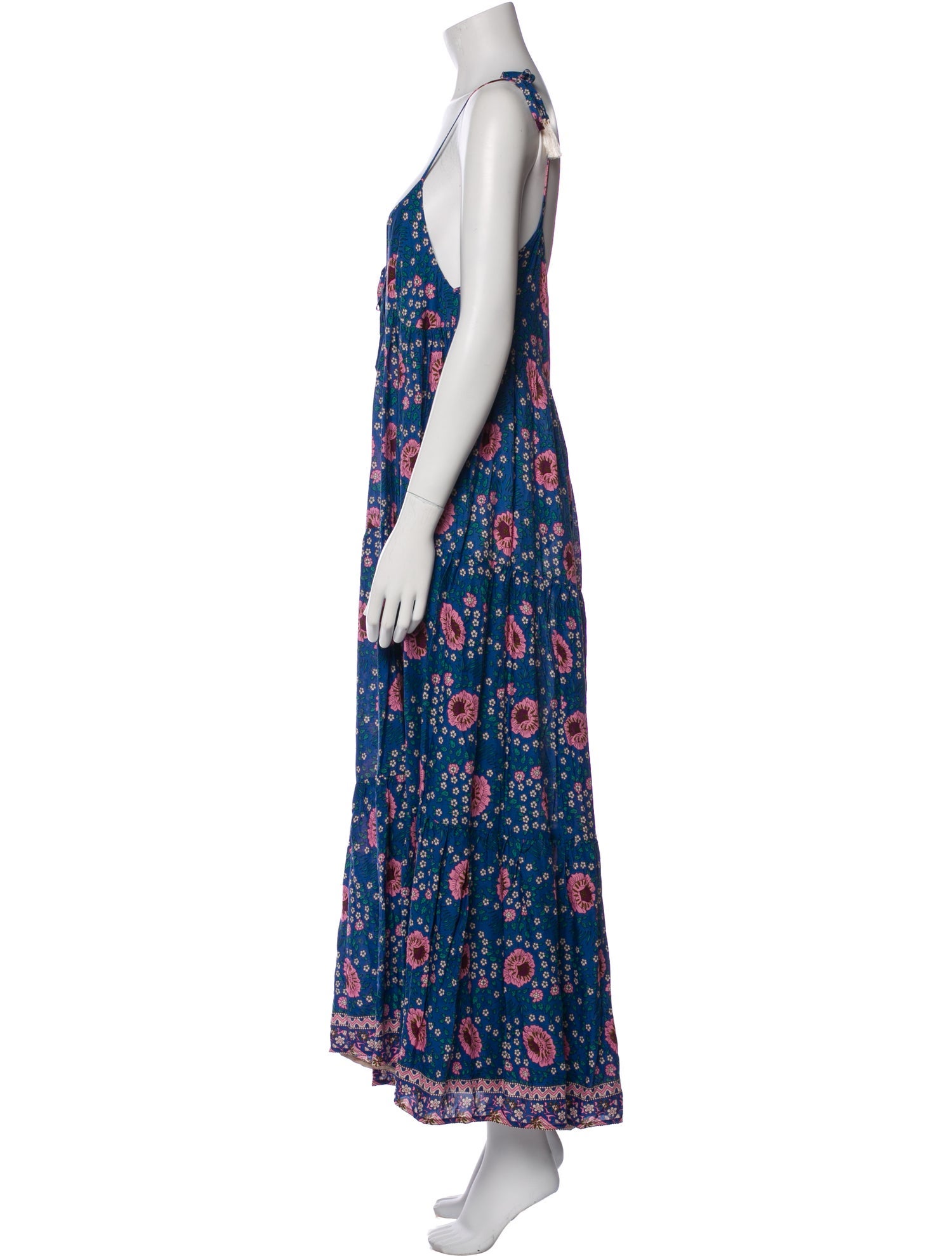 Natalie Martin Floral Print Long Dress