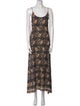 Natalie Martin Printed Long Dress