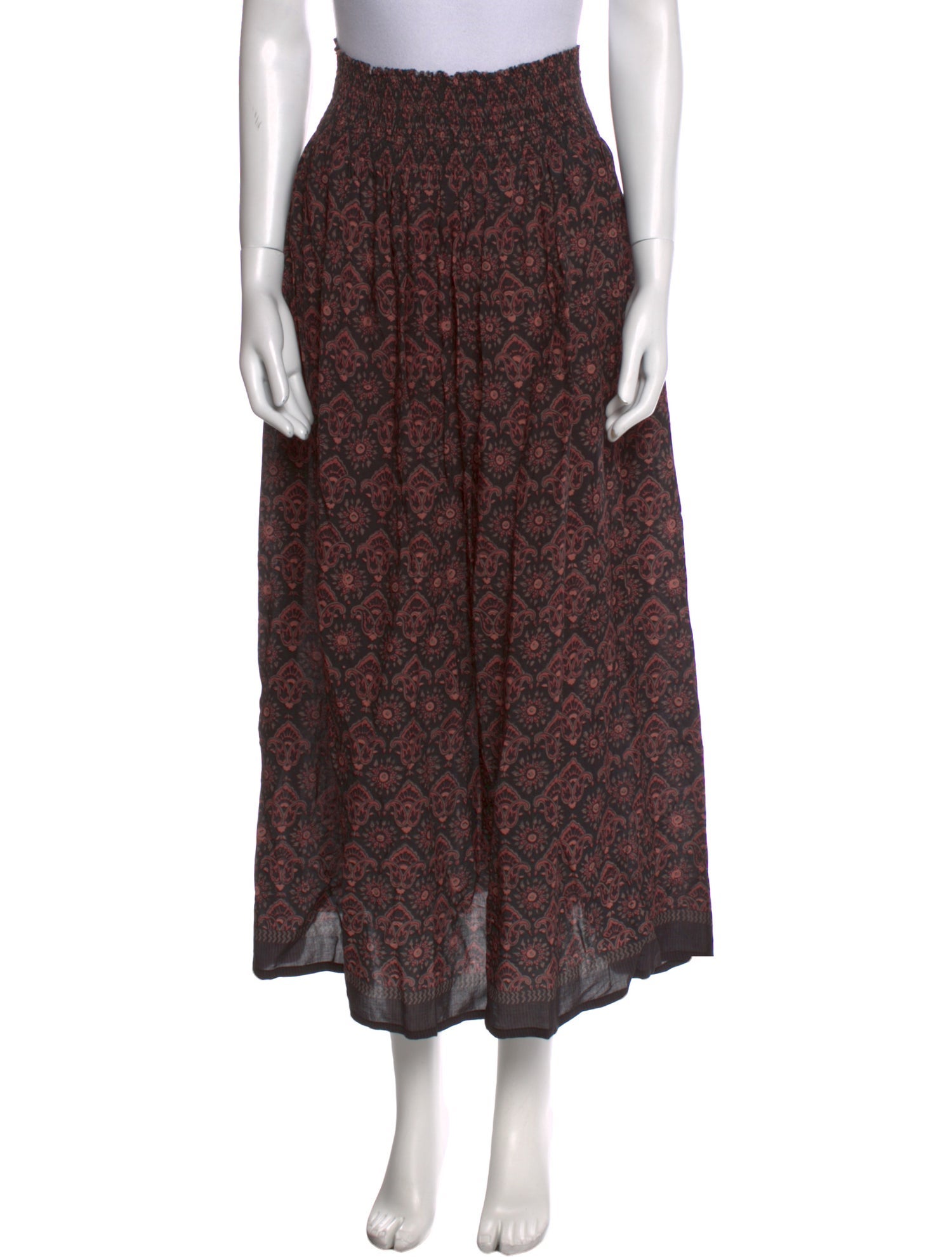 Natalie Martin Floral Print Midi Length Skirt
