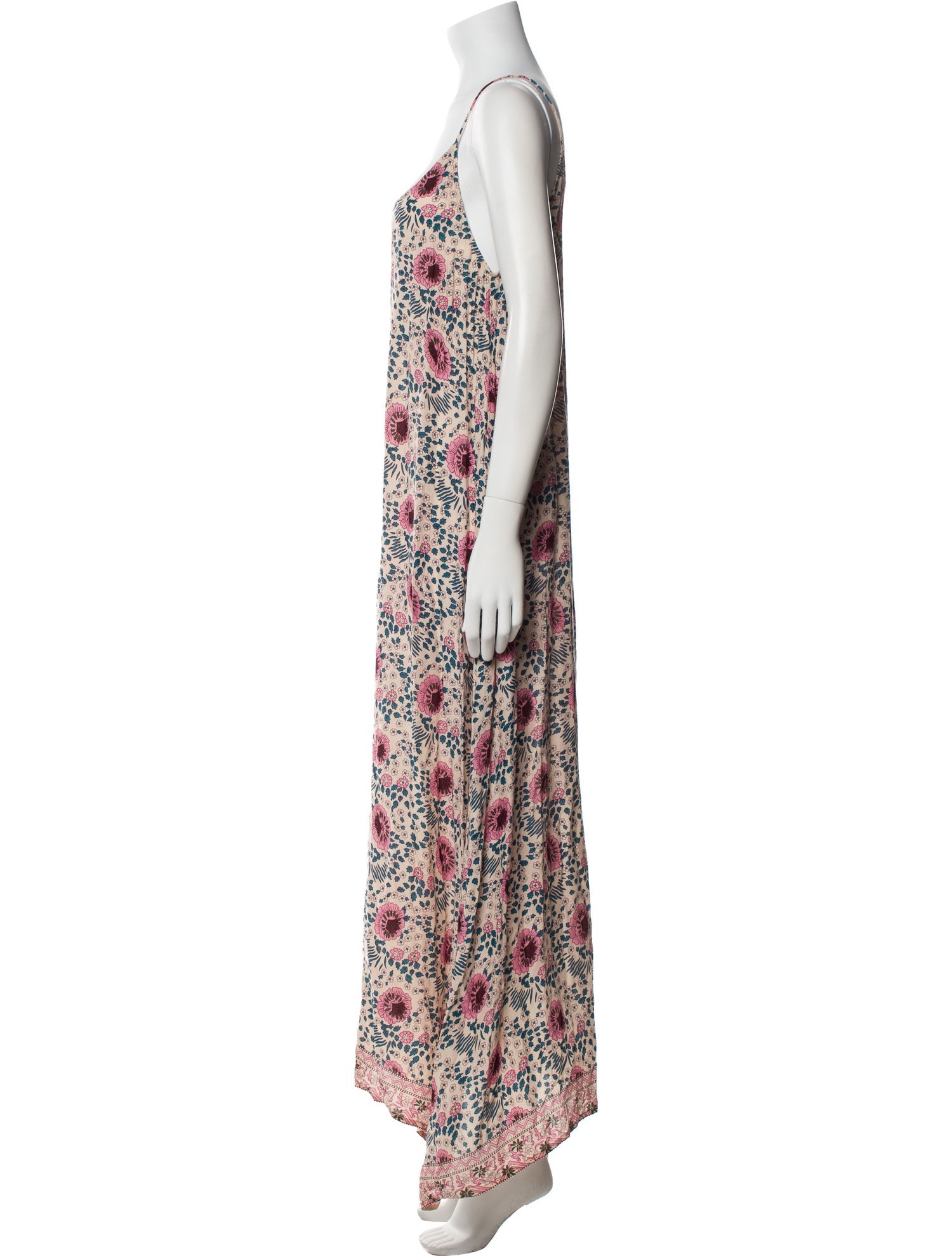 Natalie Martin Floral Print Long Dress