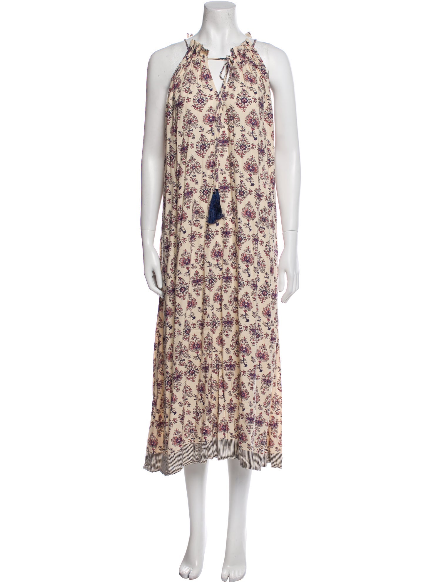 Natalie Martin Floral Print Midi Length Dress