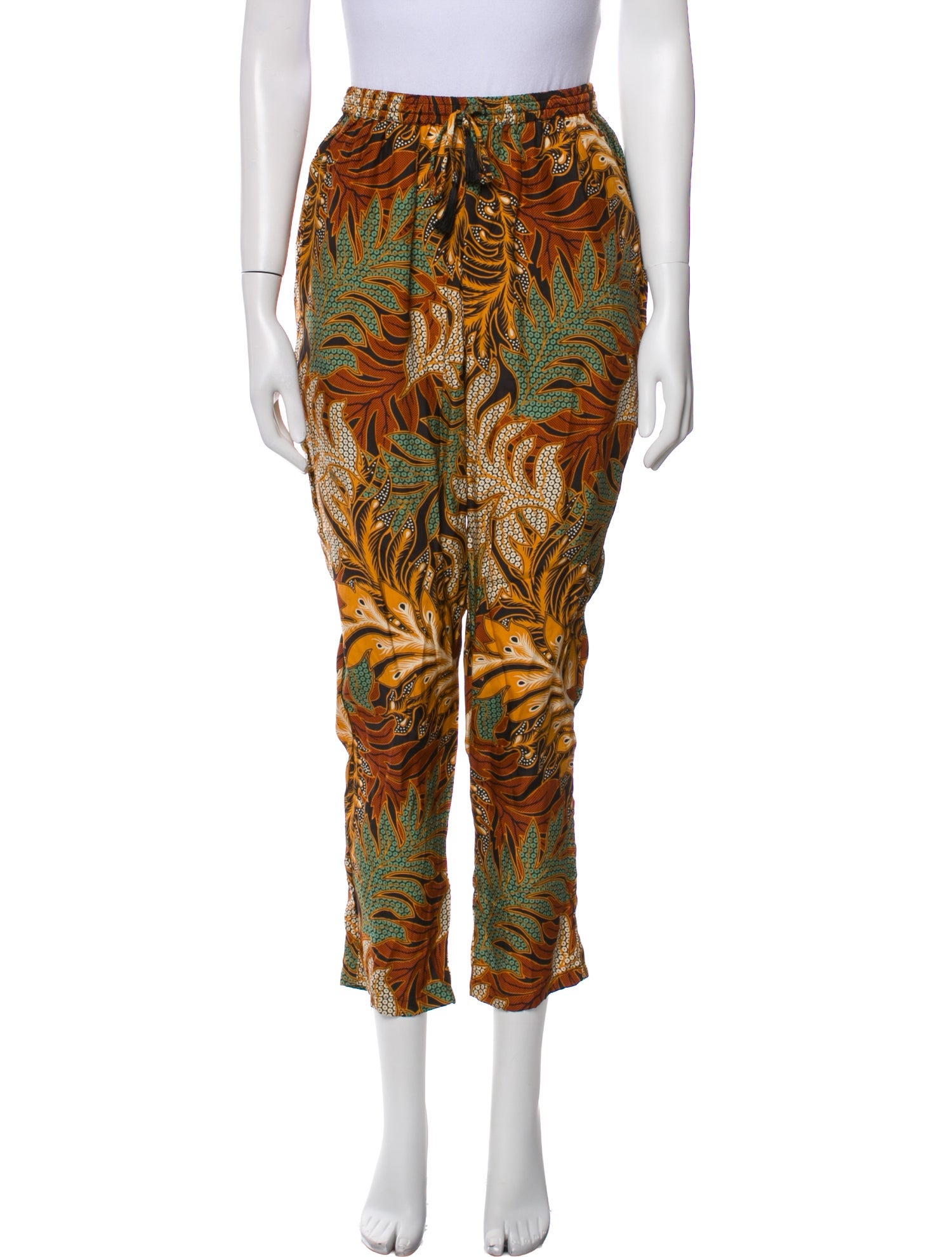 Natalie Martin Silk Printed Sweatpants