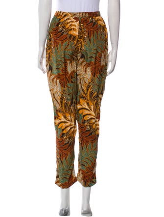 Natalie Martin Silk Printed Sweatpants