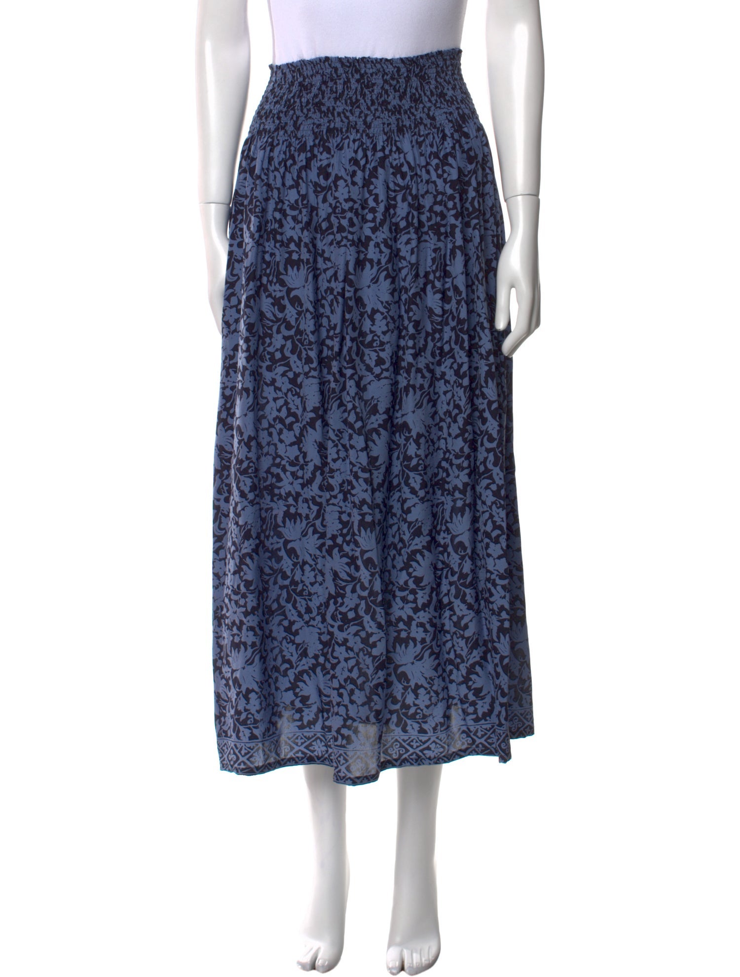 Natalie Martin Silk Midi Length Skirt