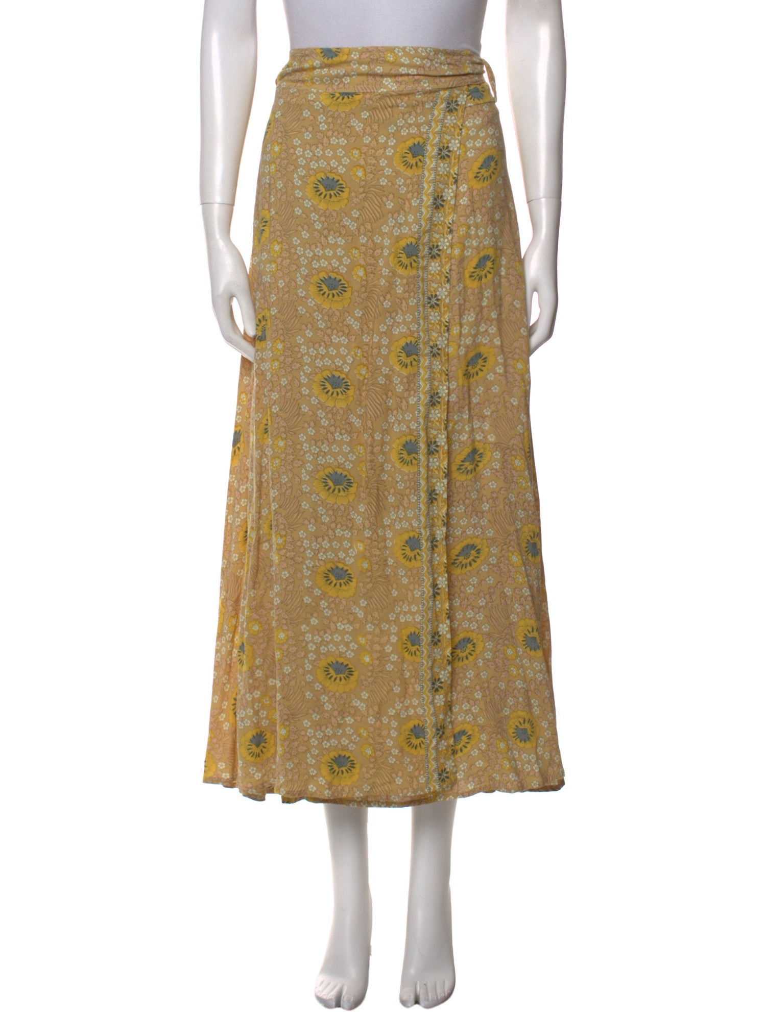 Natalie Martin Floral Print Midi Length Skirt