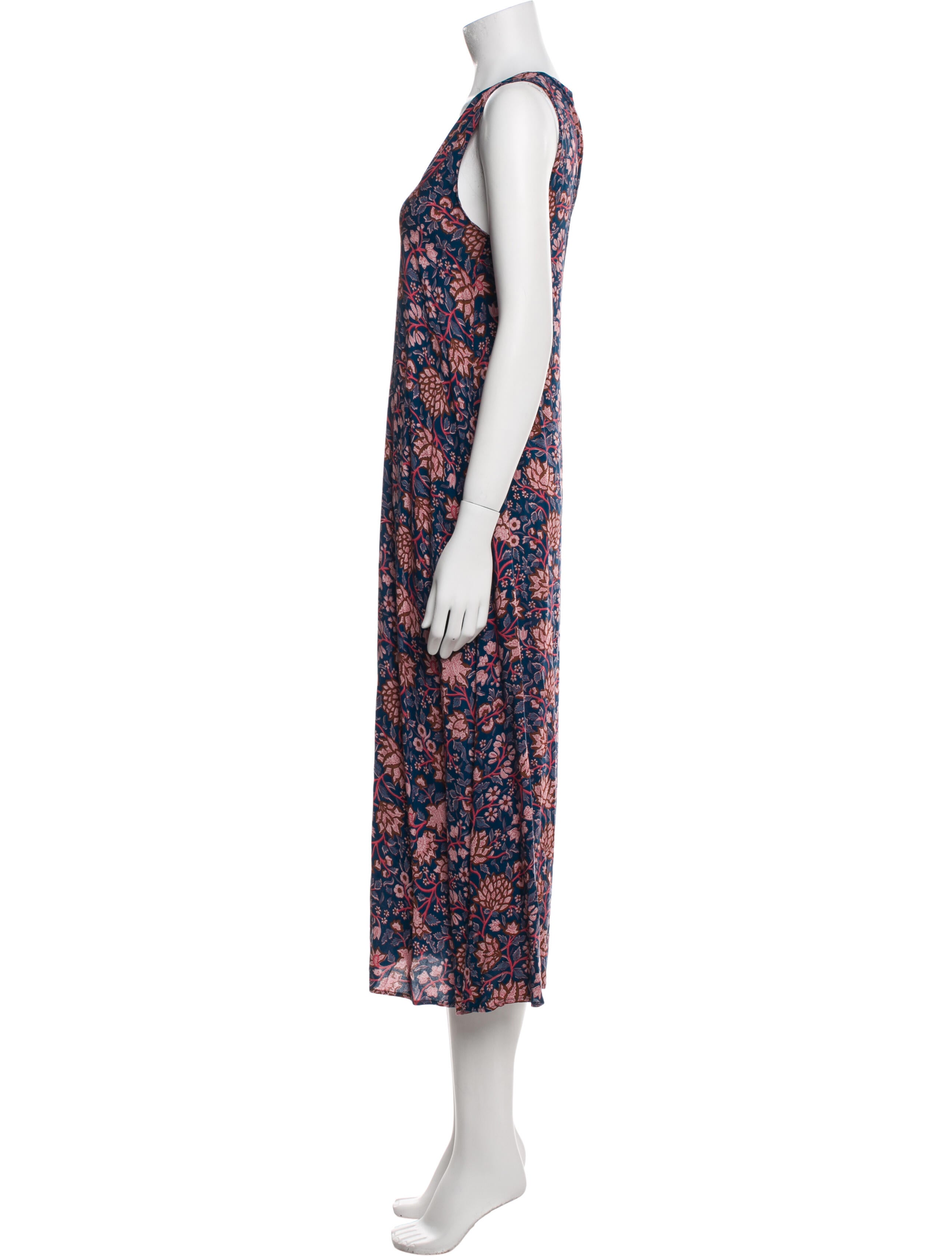 Natalie Martin Floral Print Midi Length Dress