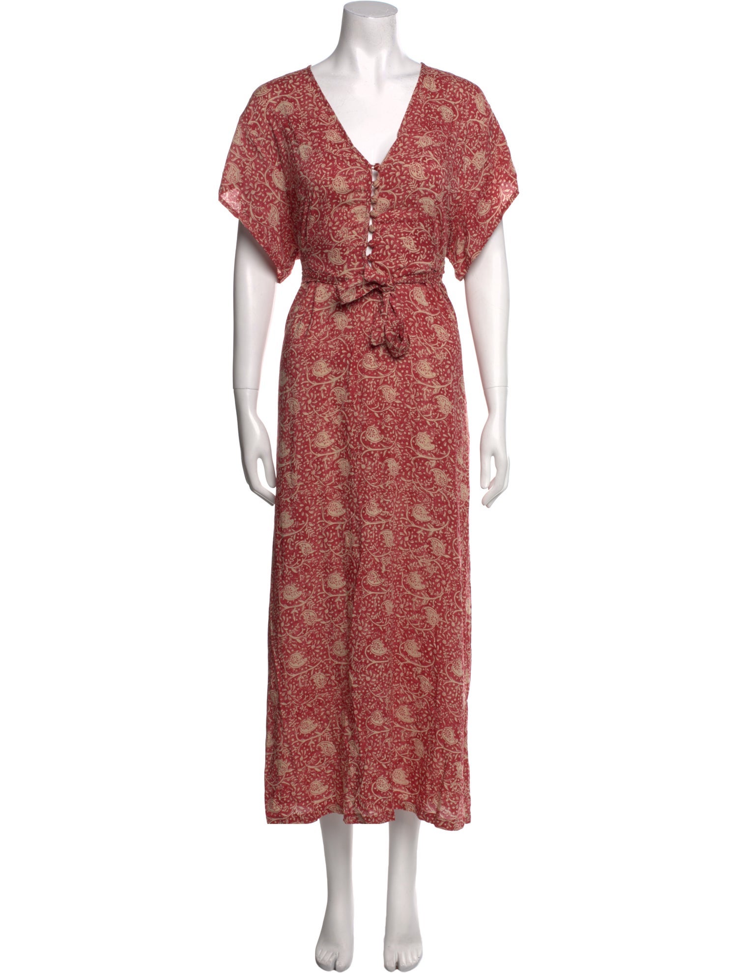 Natalie Martin Floral Print Long Dress