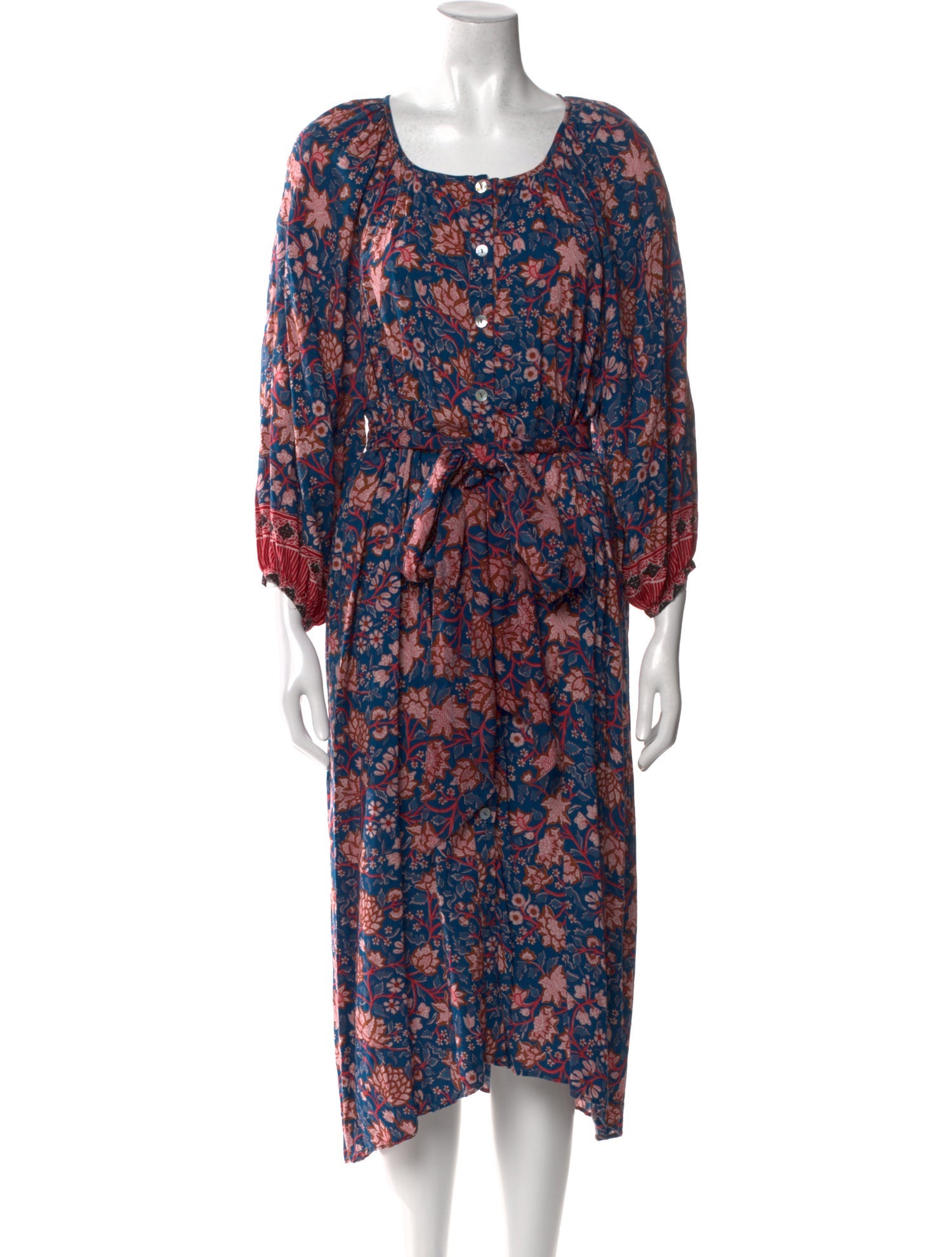 Natalie Martin Floral Print Long Dress