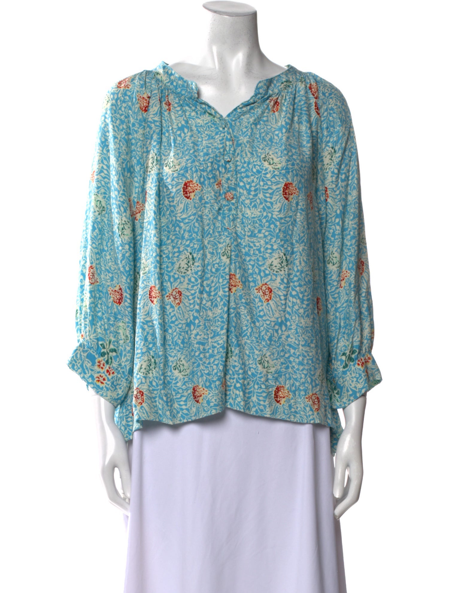 Natalie Martin Silk Floral Print Blouse