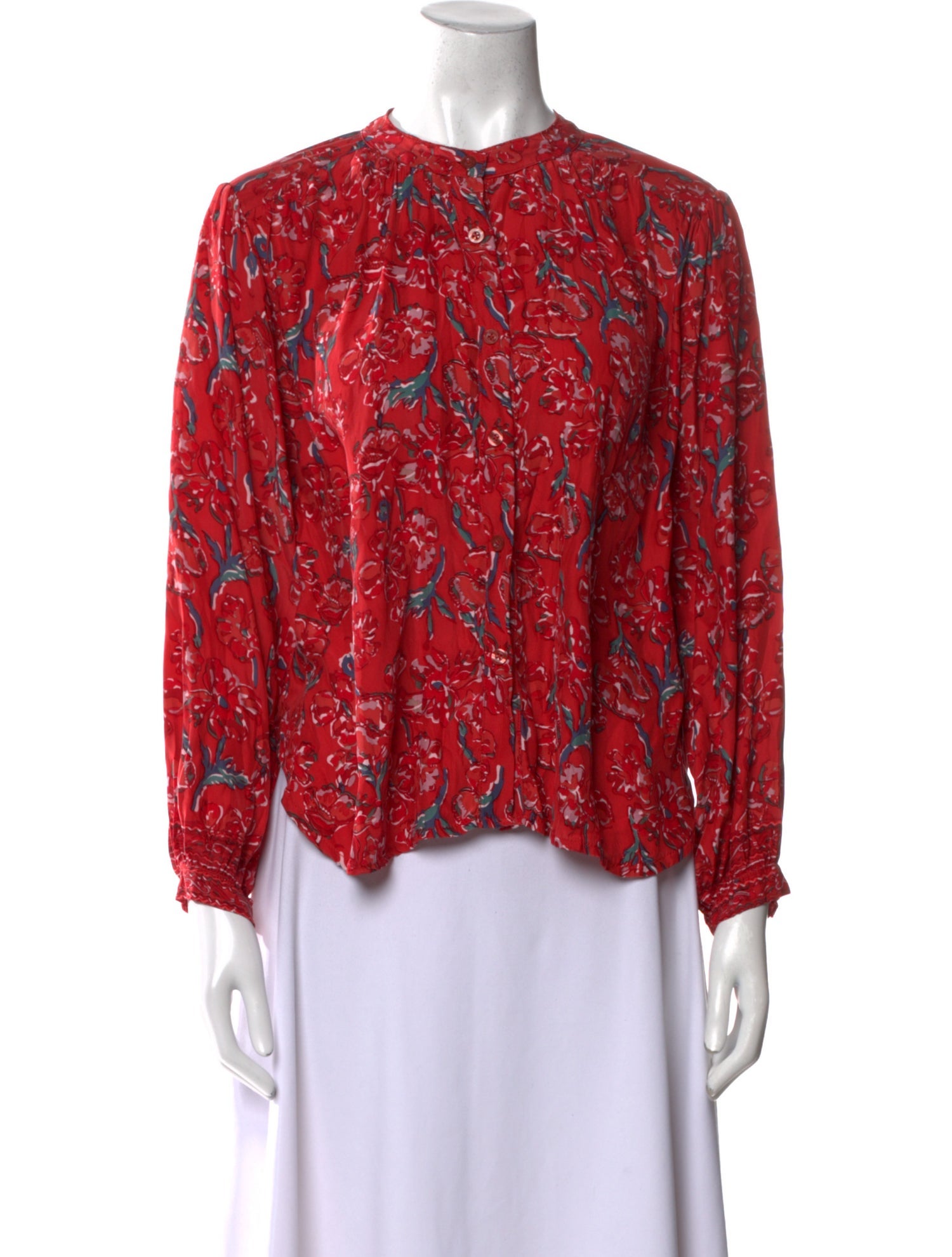 Natalie Martin Silk Floral Print Blouse