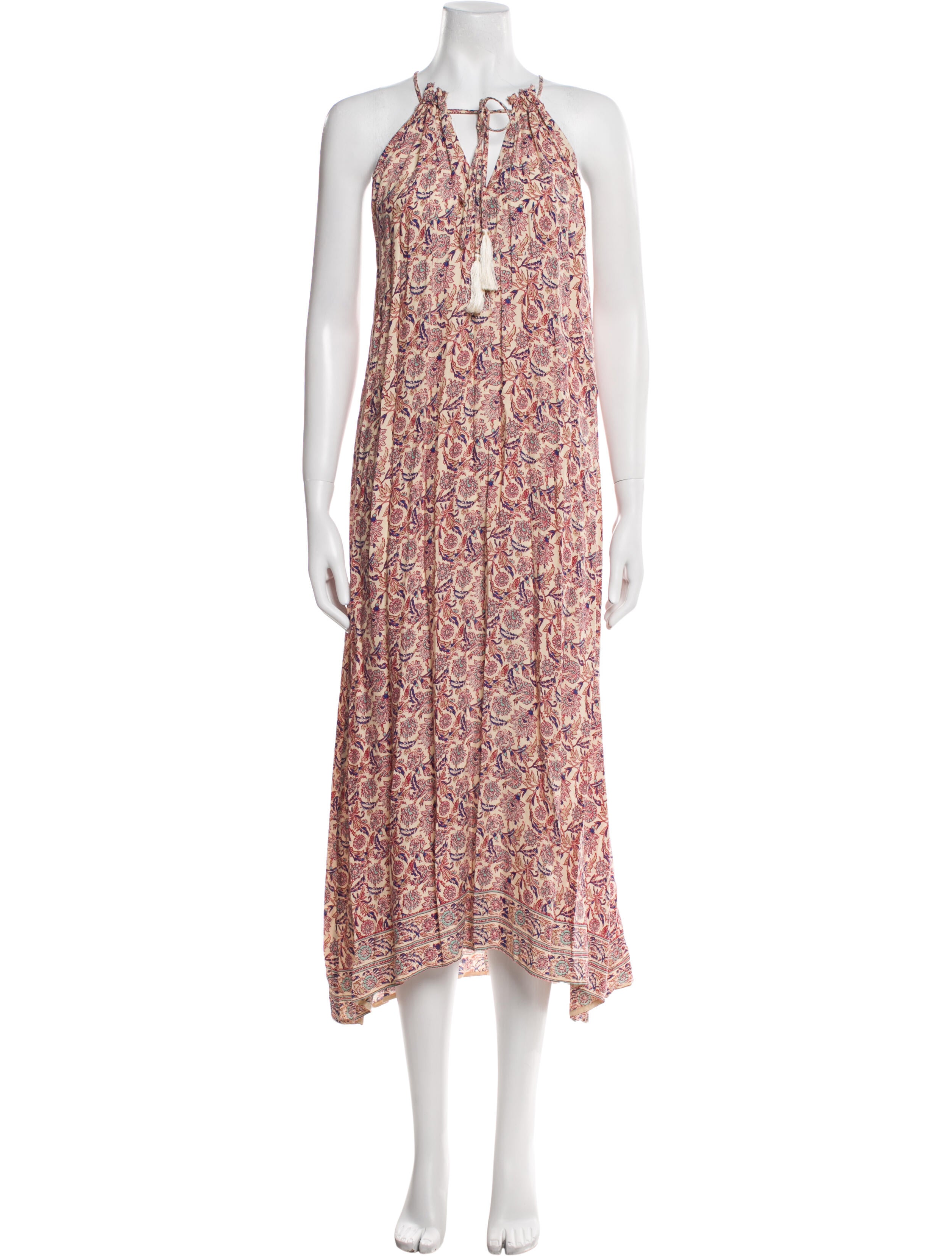 Natalie Martin Floral Print Long Dress