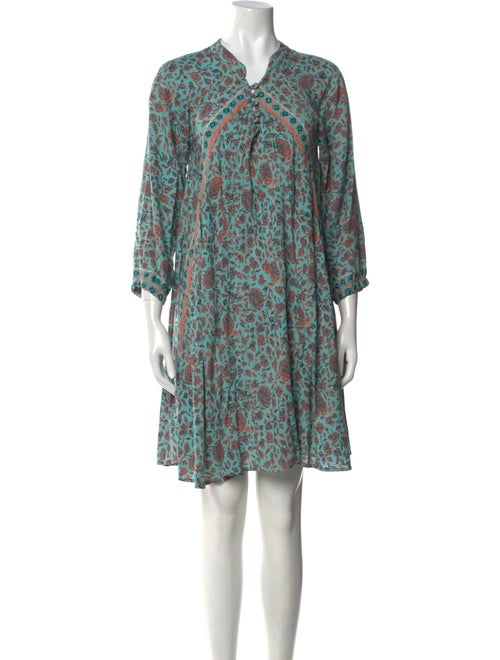 Natalie Martin Floral Print Knee-Length Dress