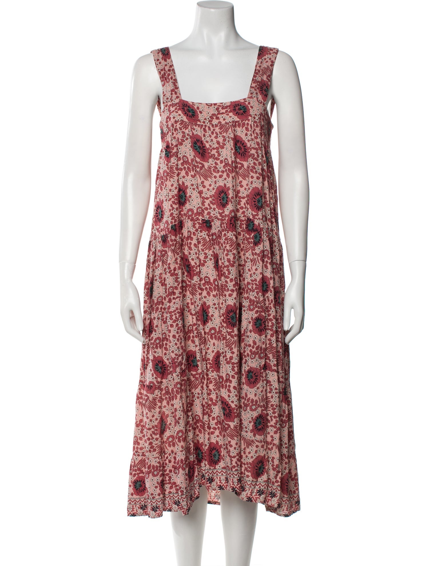 Natalie Martin Floral Print Midi Length Dress