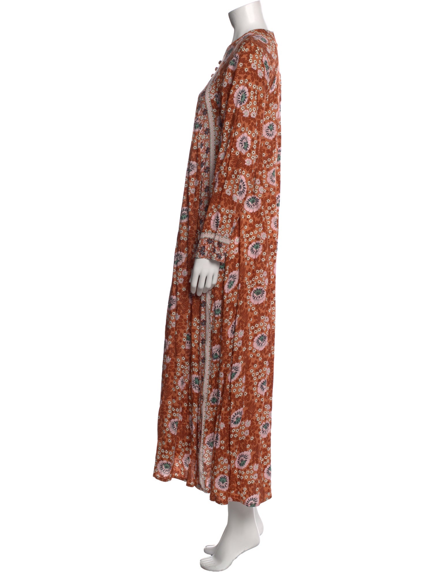 Natalie Martin Floral Print Long Dress