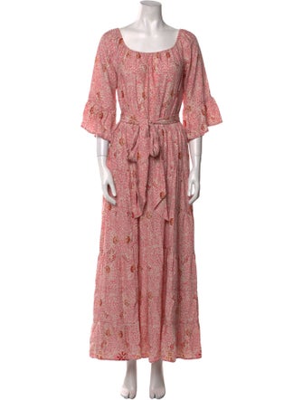 Natalie Martin Silk Midi Length Dress