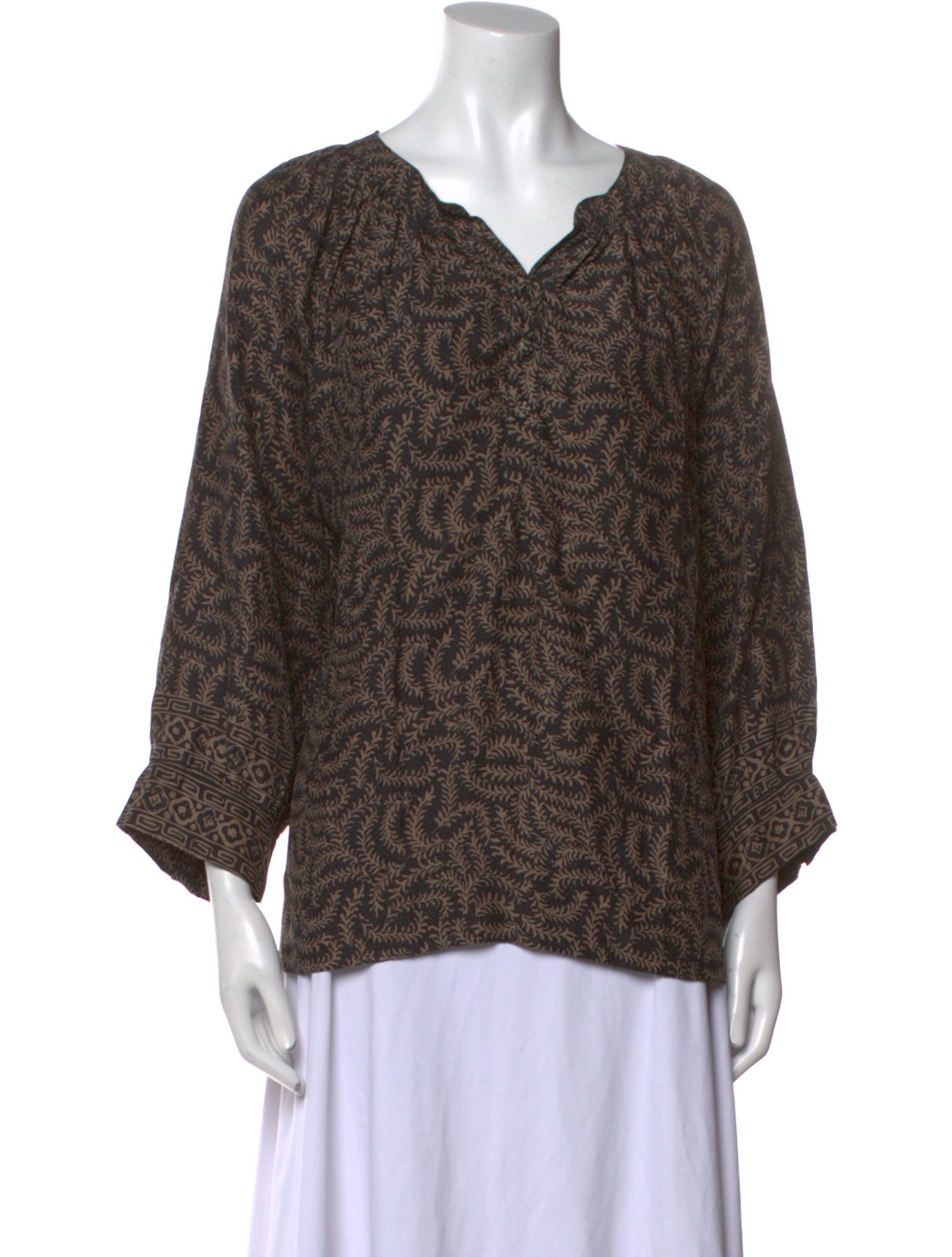 Natalie Martin Silk Printed Blouse