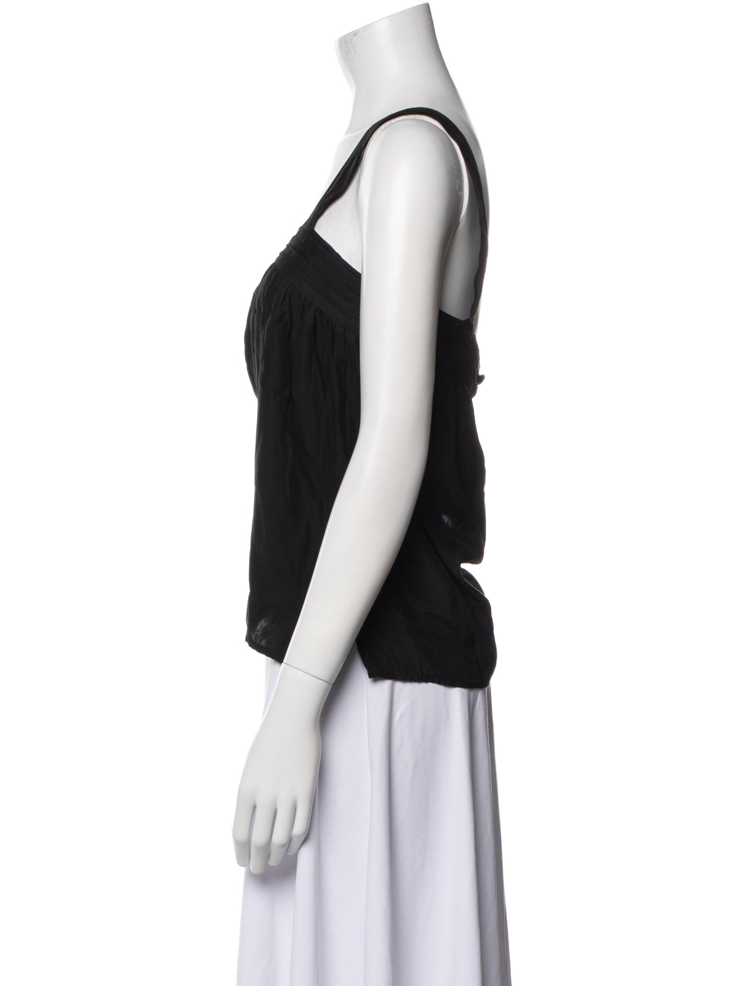 Natalie Martin Square Neckline Sleeveless Crop Top