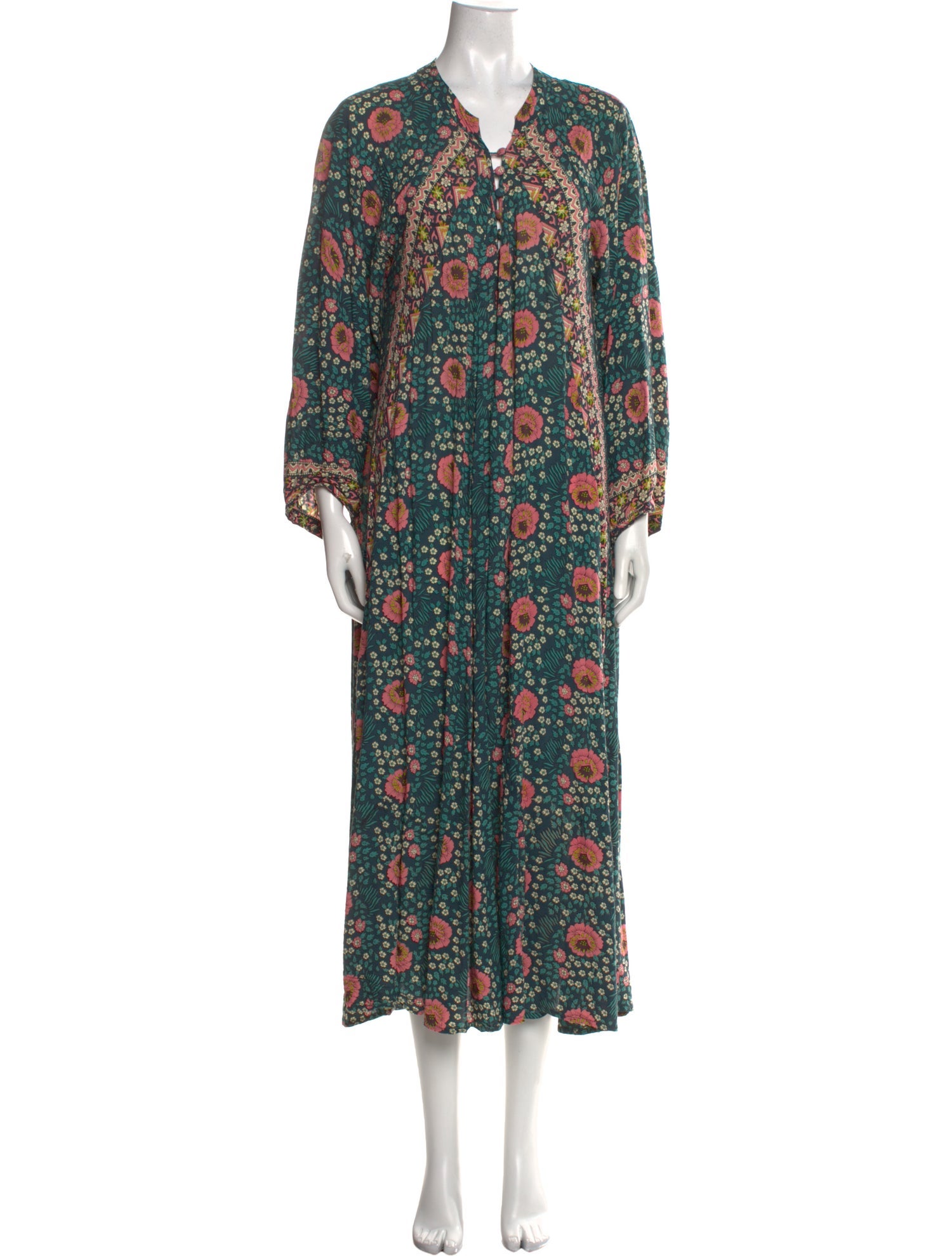 Natalie Martin Floral Print Long Dress