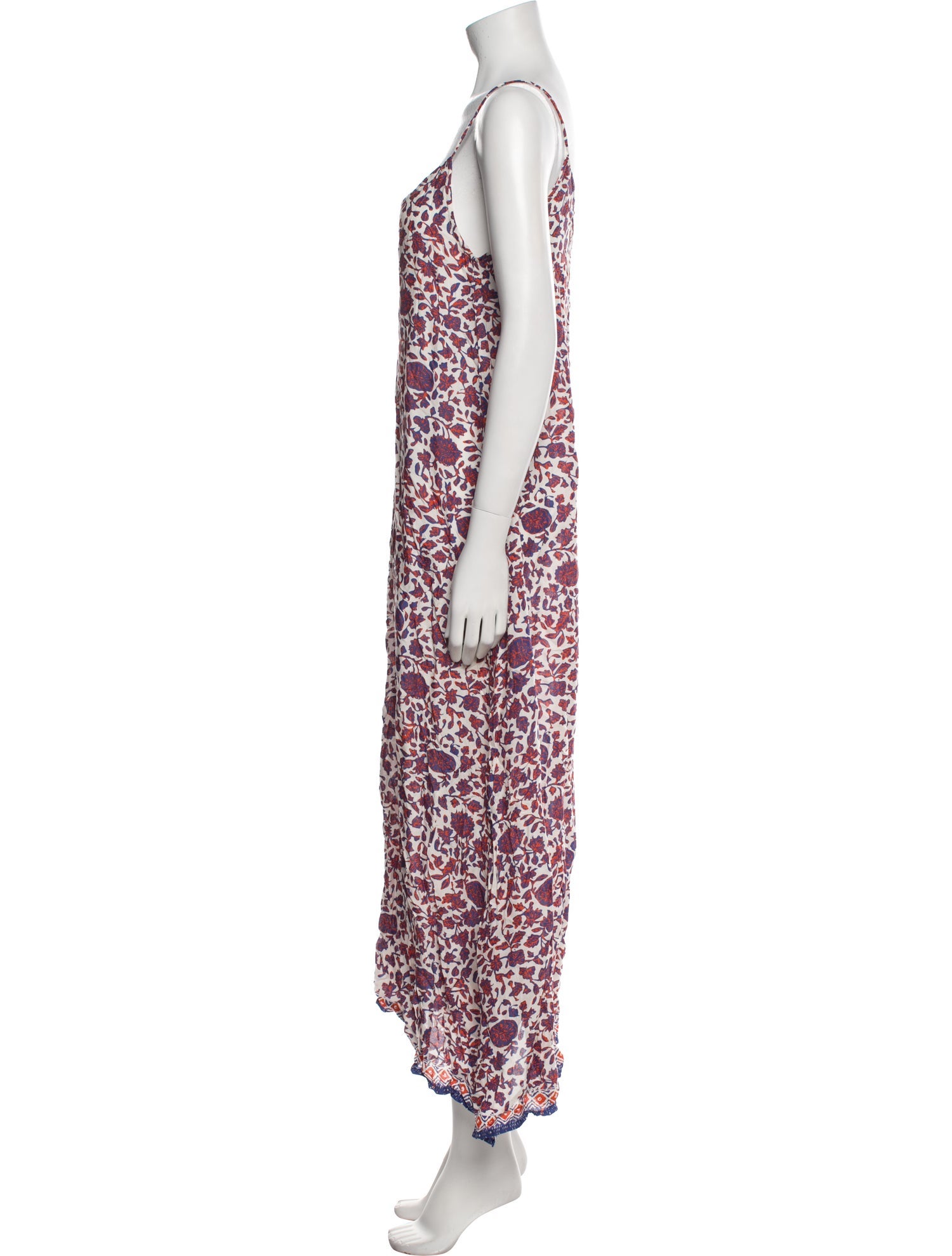 Natalie Martin Floral Print Long Dress