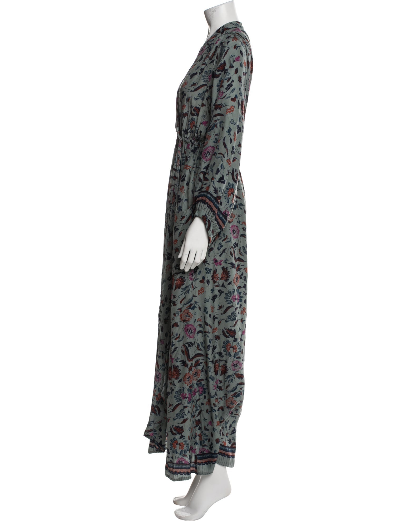 Natalie Martin Silk Long Dress