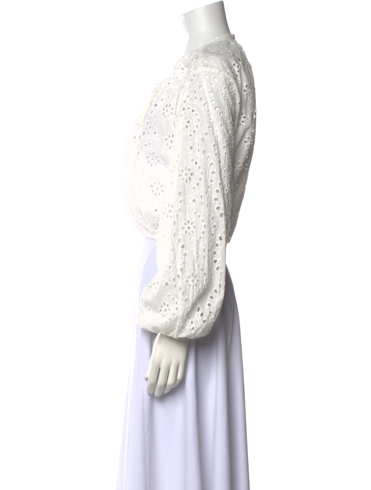 Natalie Martin Printed Tie Neck Crop Top w/ Tags