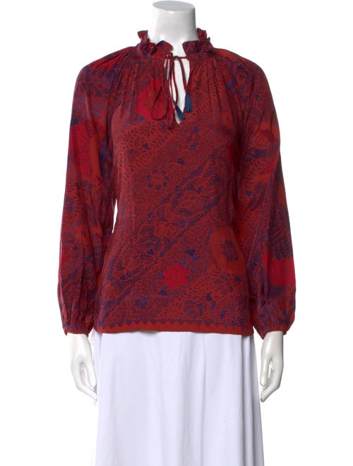 Natalie Martin Silk Printed Blouse