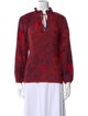 Natalie Martin Silk Printed Blouse