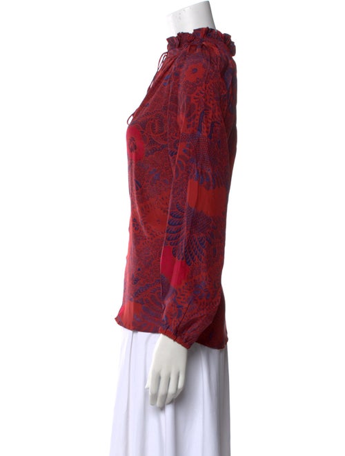 Natalie Martin Silk Printed Blouse