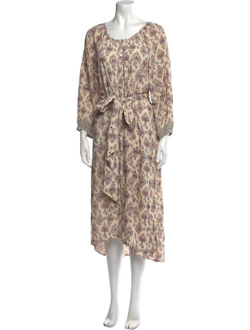 Natalie Martin Floral Print Long Dress