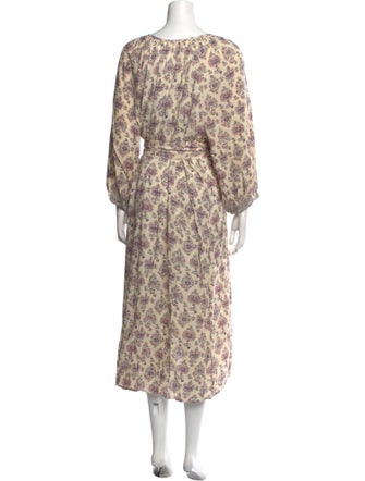 Natalie Martin Floral Print Long Dress
