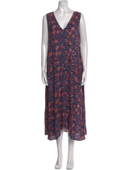Natalie Martin Floral Print Midi Length Dress