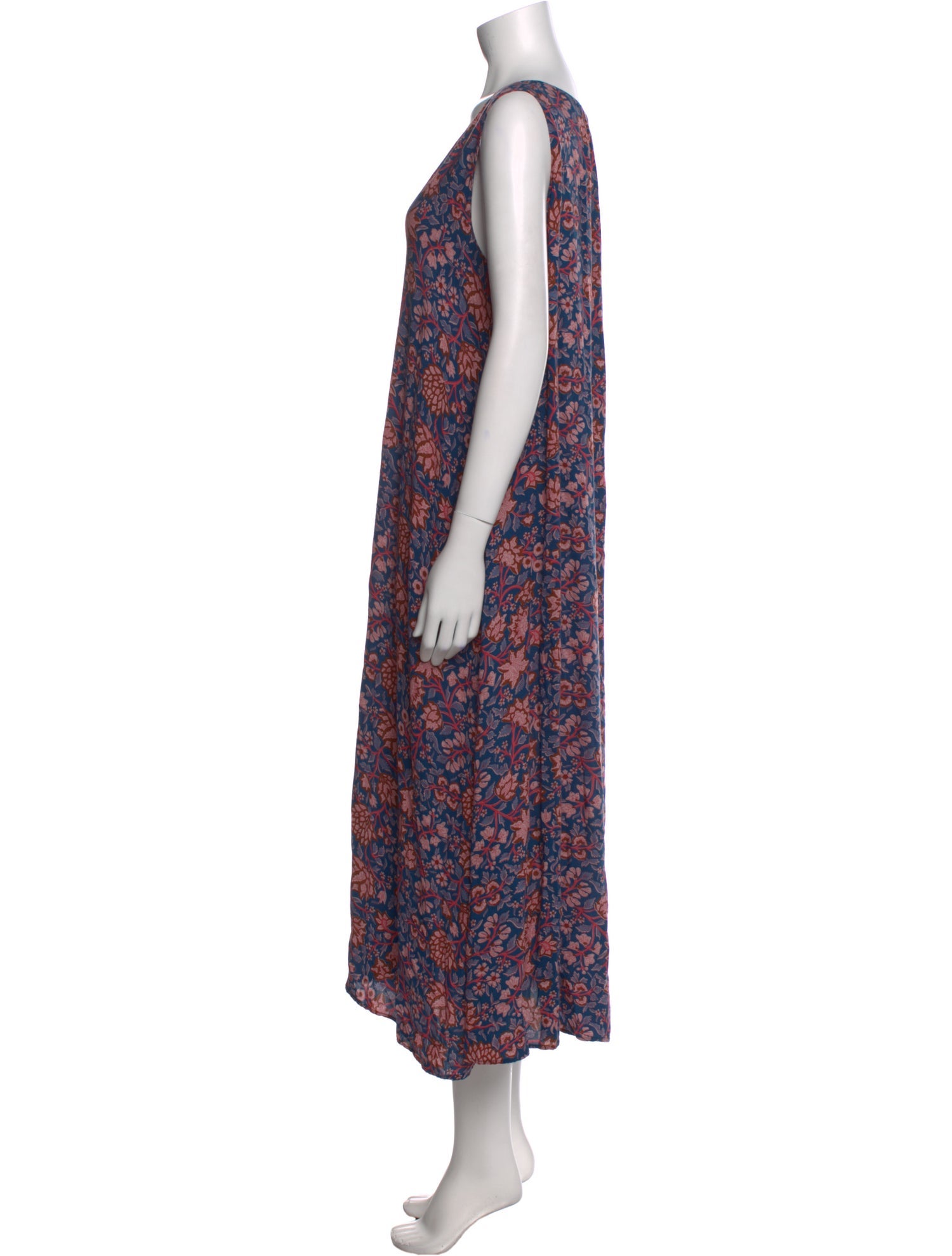 Natalie Martin Floral Print Midi Length Dress