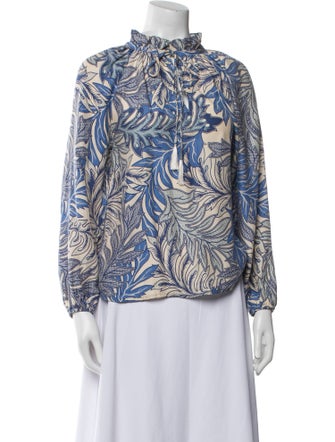 Natalie Martin Silk Printed Blouse