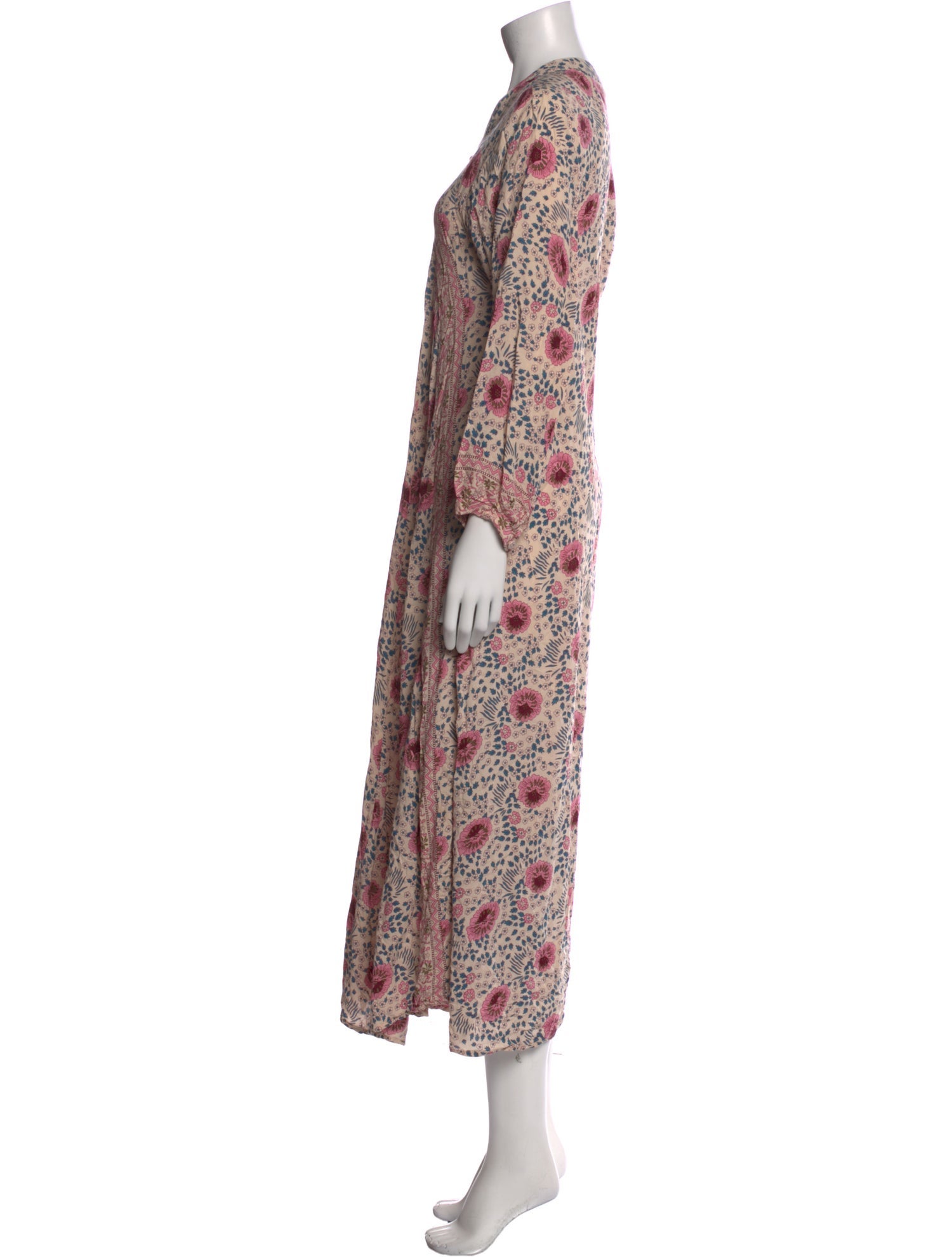 Natalie Martin Floral Print Long Dress