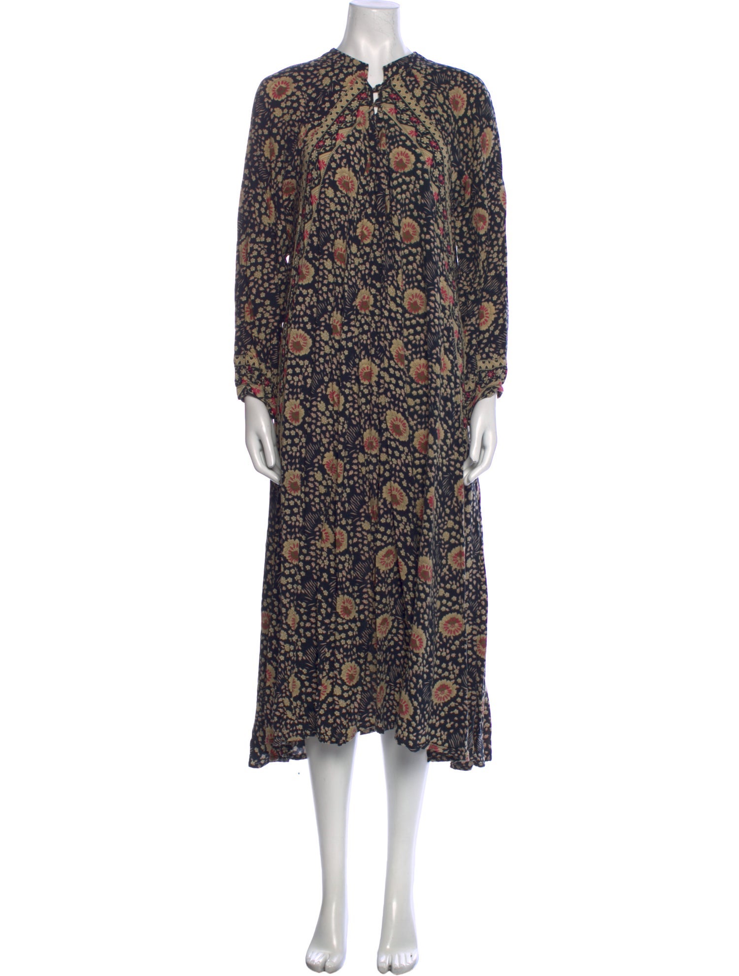 Natalie Martin Floral Print Long Dress