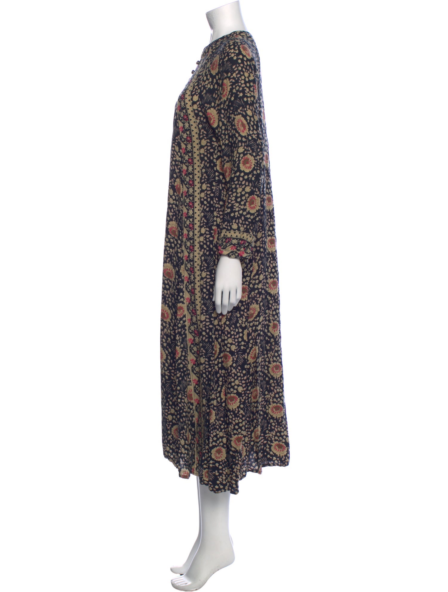 Natalie Martin Floral Print Long Dress