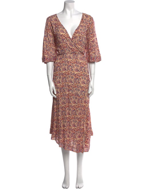 Natalie Martin Floral Print Midi Length Dress