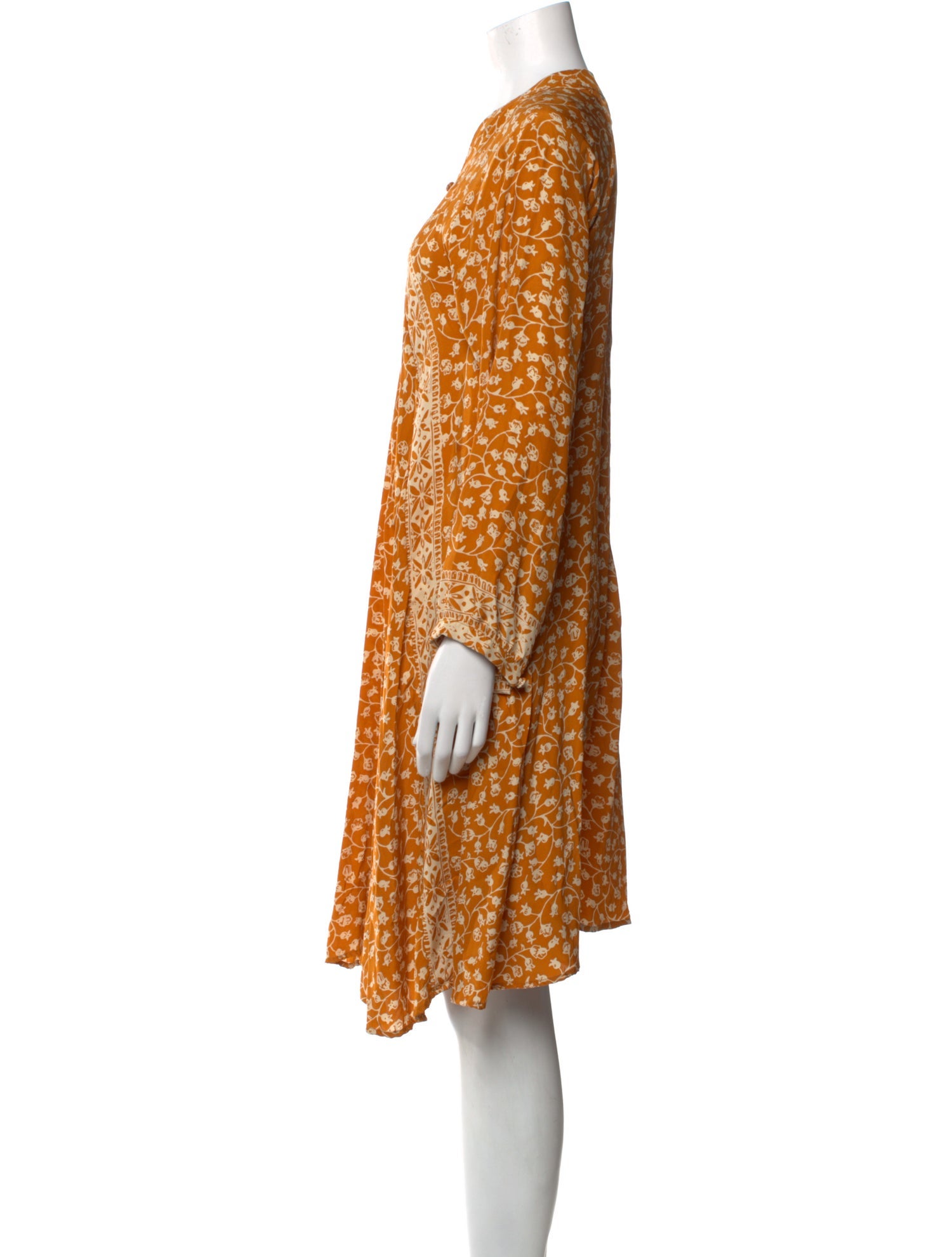 Natalie Martin Silk Knee-Length Dress