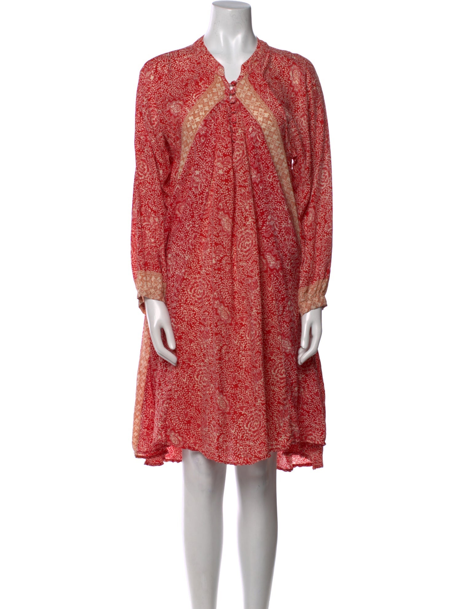 Natalie Martin Silk Knee-Length Dress