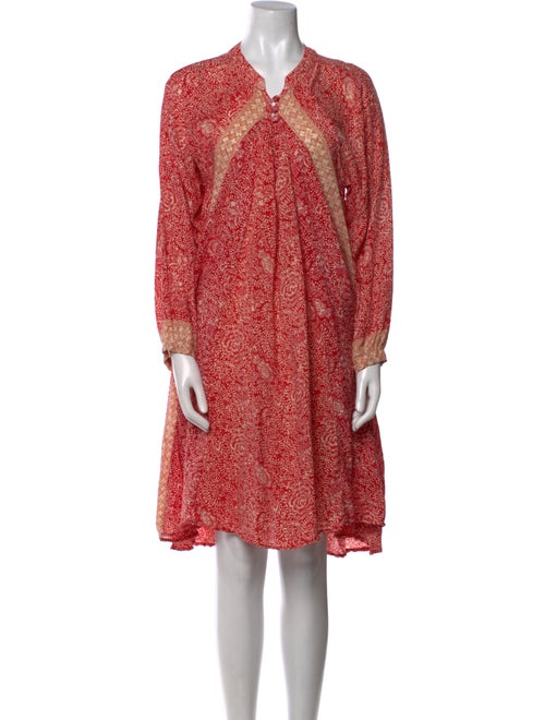 Natalie Martin Silk Knee-Length Dress