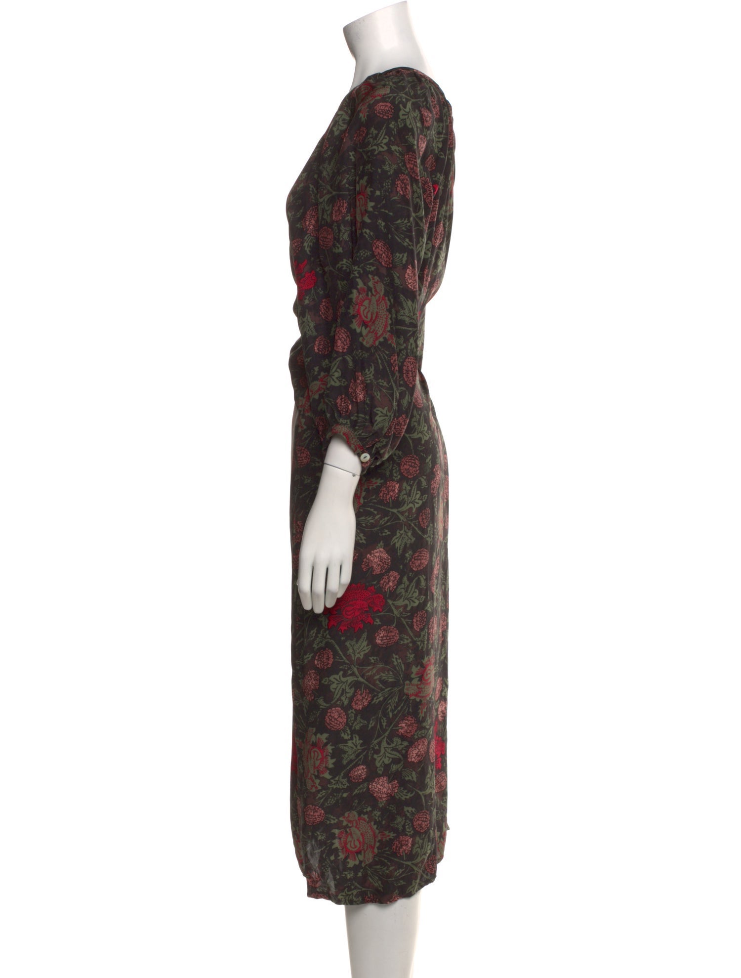 Natalie Martin Silk Midi Length Dress w/ Tags