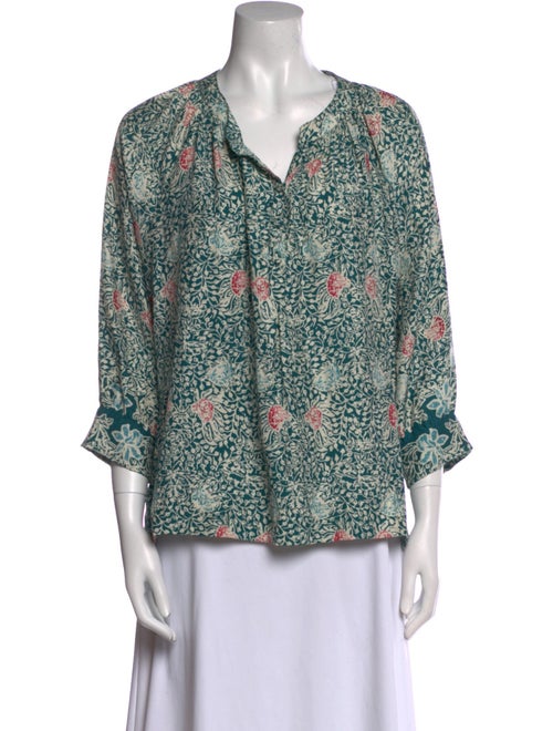 Natalie Martin Silk Floral Print Blouse